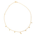 Moon With Stars Choker